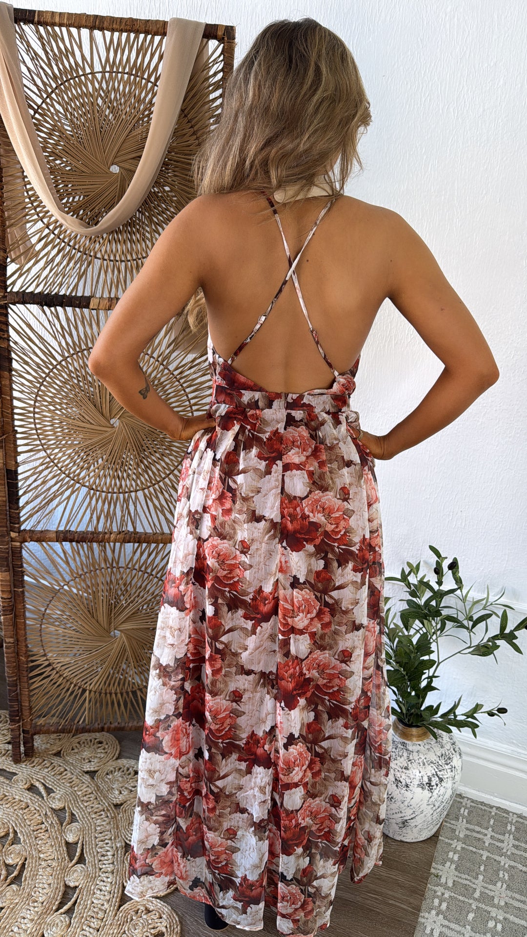 Dark Ember Maxi Dress, Multi