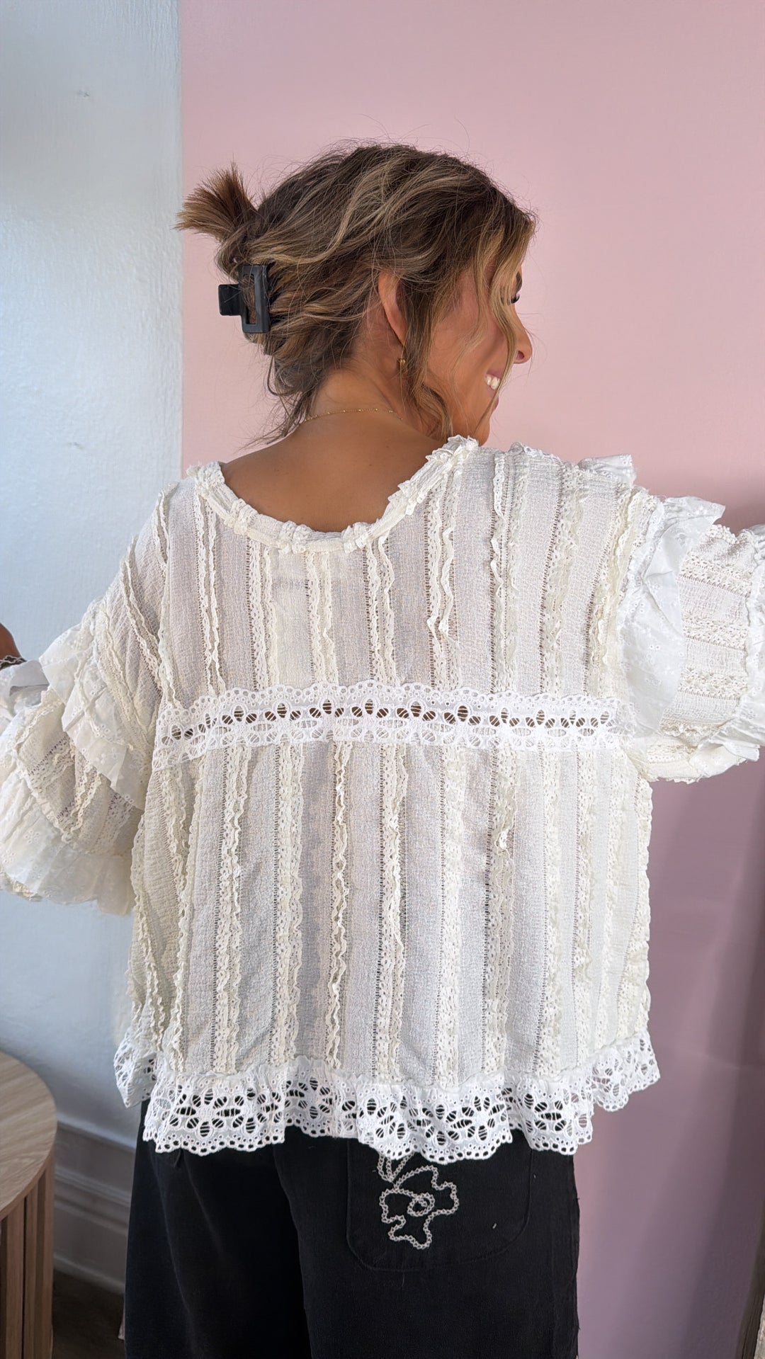 Sweet Fern Blouse, Natural