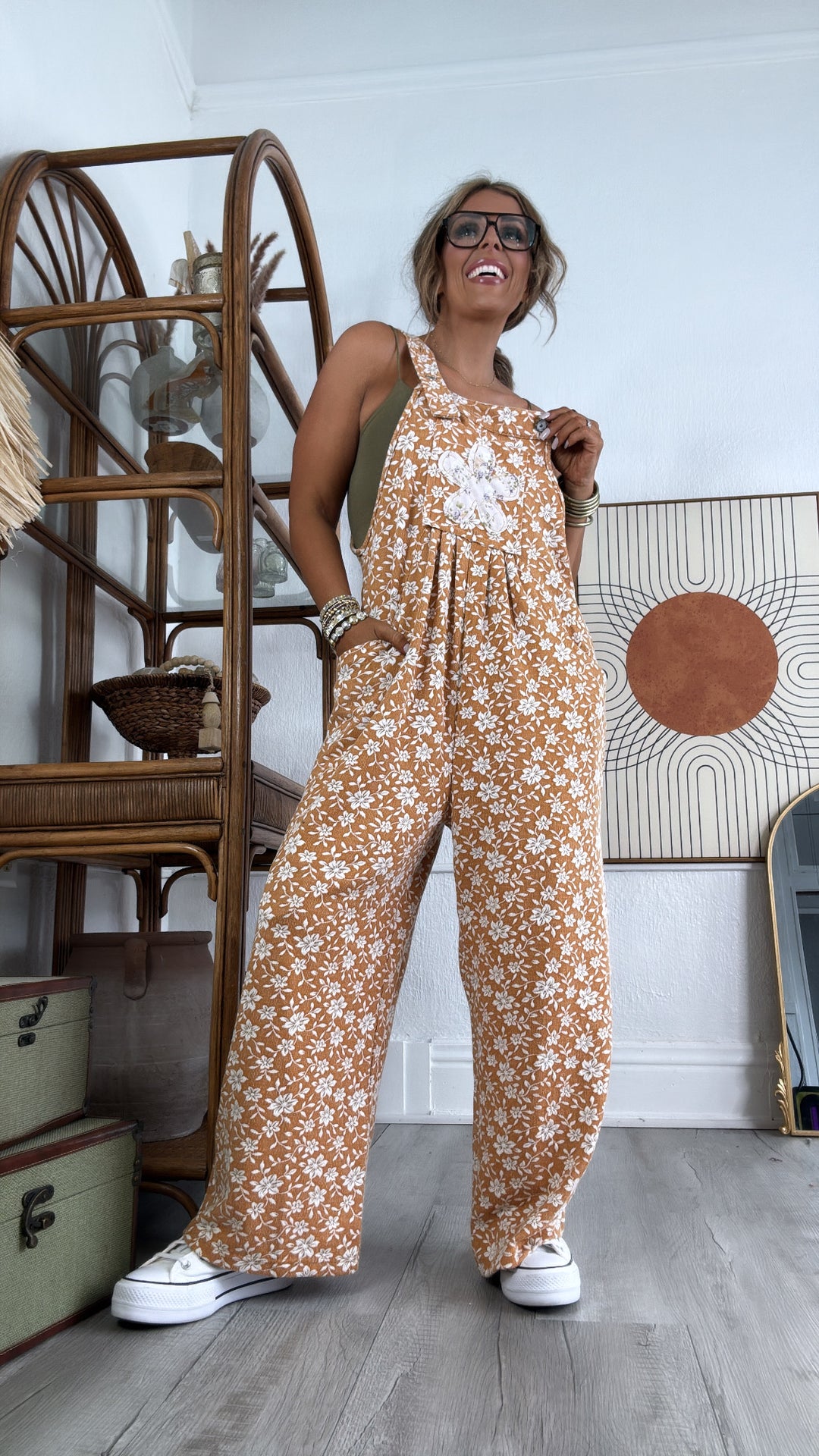 Honeyflower Overalls, Mustard