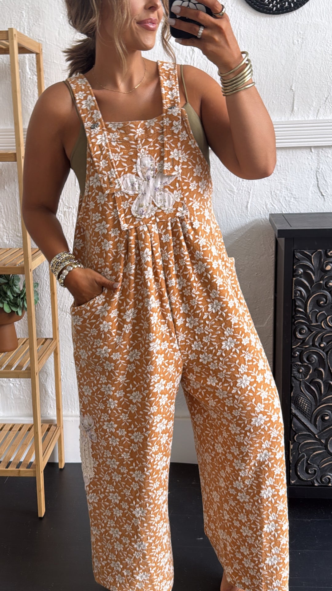 Honeyflower Overalls, Mustard