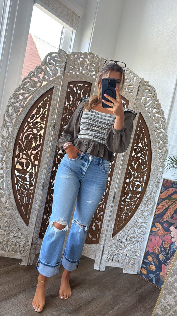 Klay Mid Rise Denim, Risen Medium