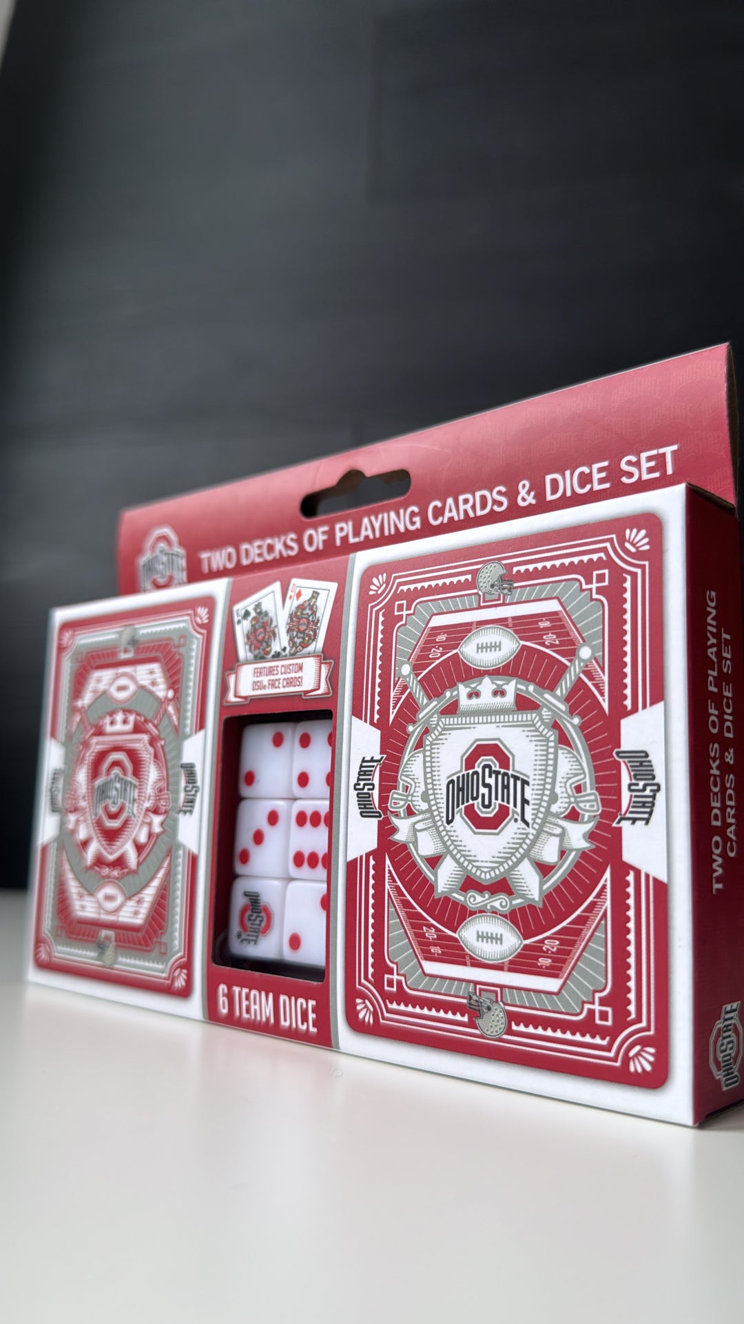 Ohio State Buckeyes - 2-Pack Playing Cards & Dice Set