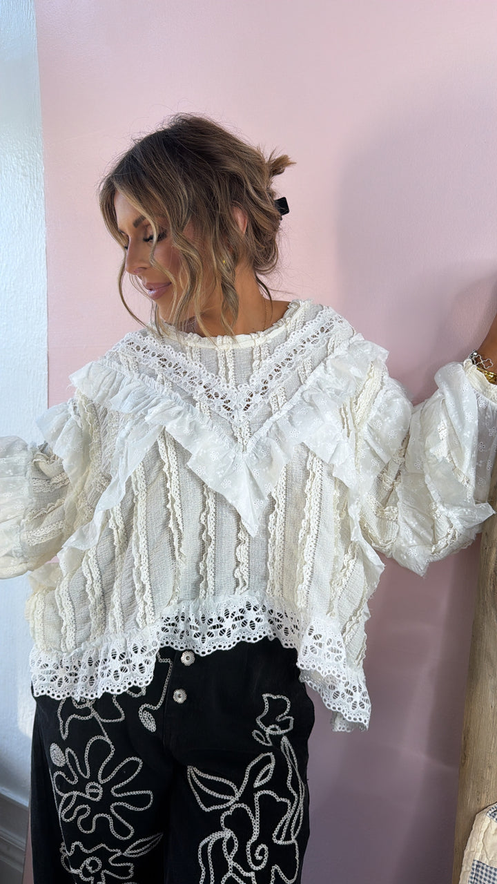 Sweet Fern Blouse, Natural