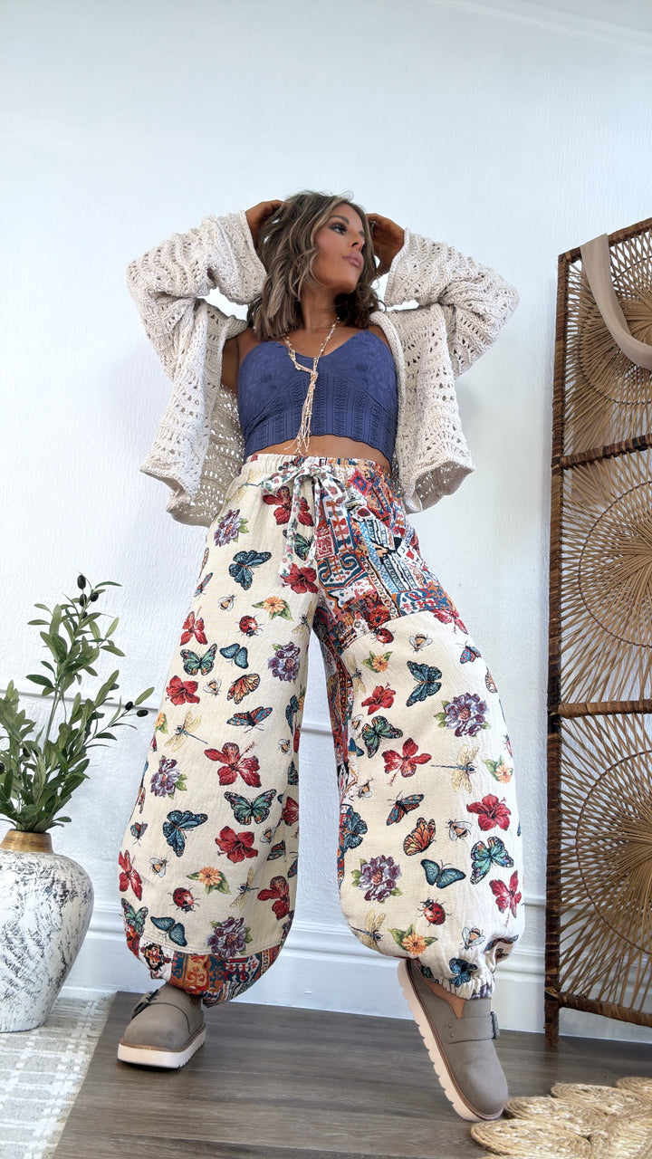 Butterfly Fields Jogger, Natural/Multi
