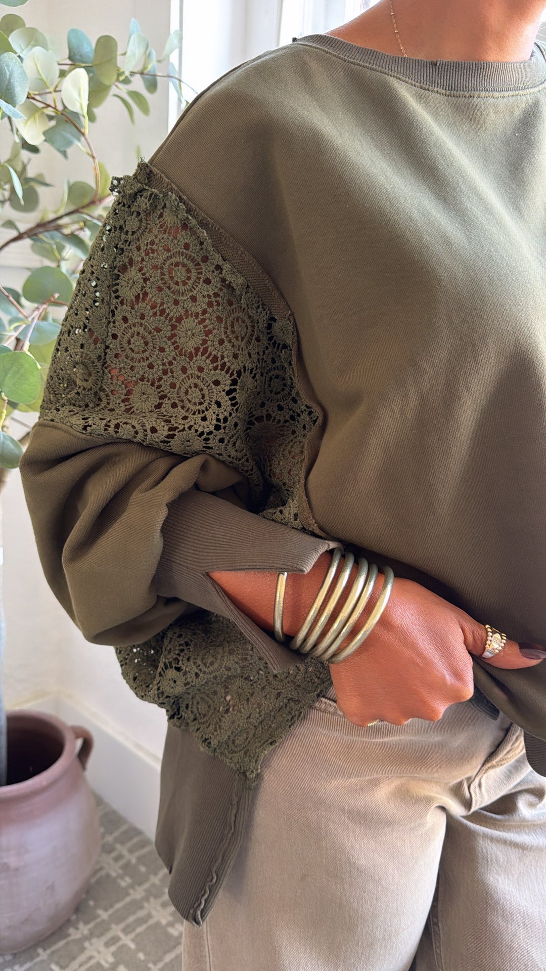 Pine Vale Long Sleeve,  Olive