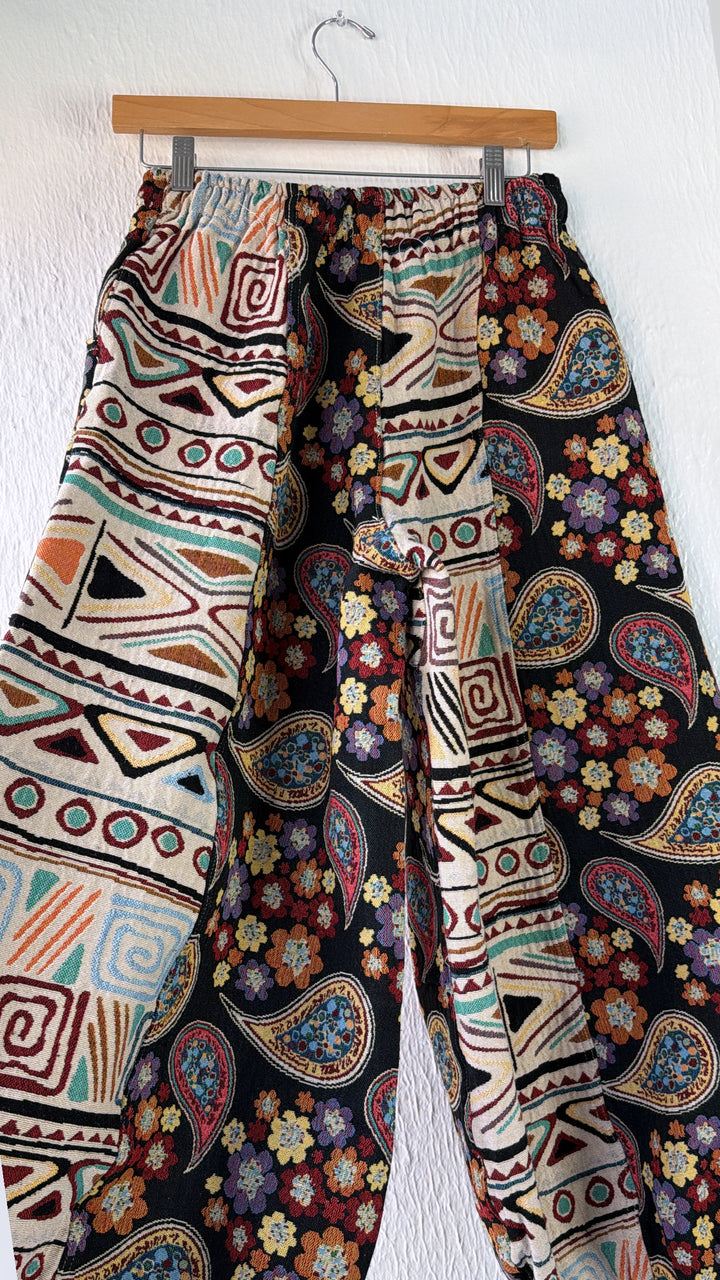 Paisley Fields Jogger, Black Multi