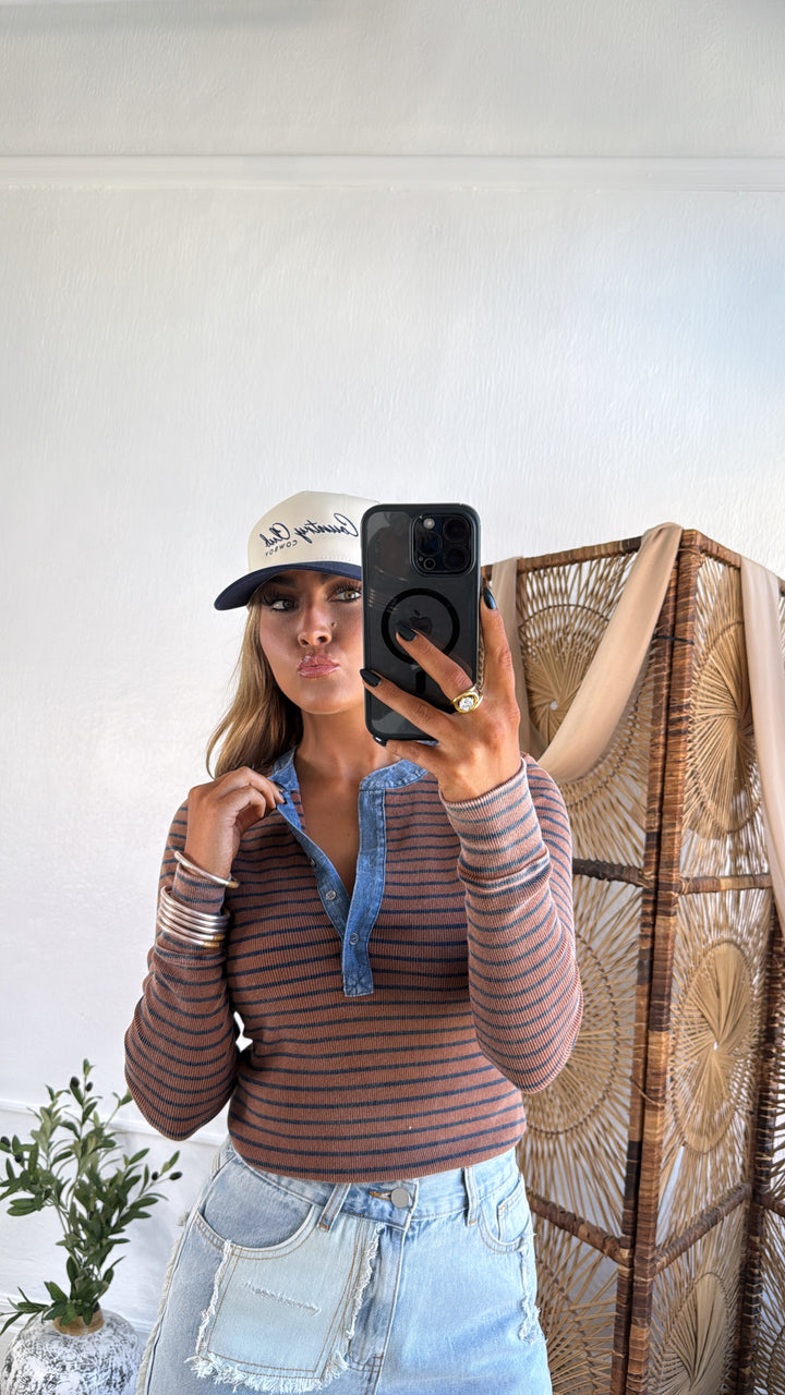 Simple Comfort Long Sleeve, Cinnamon