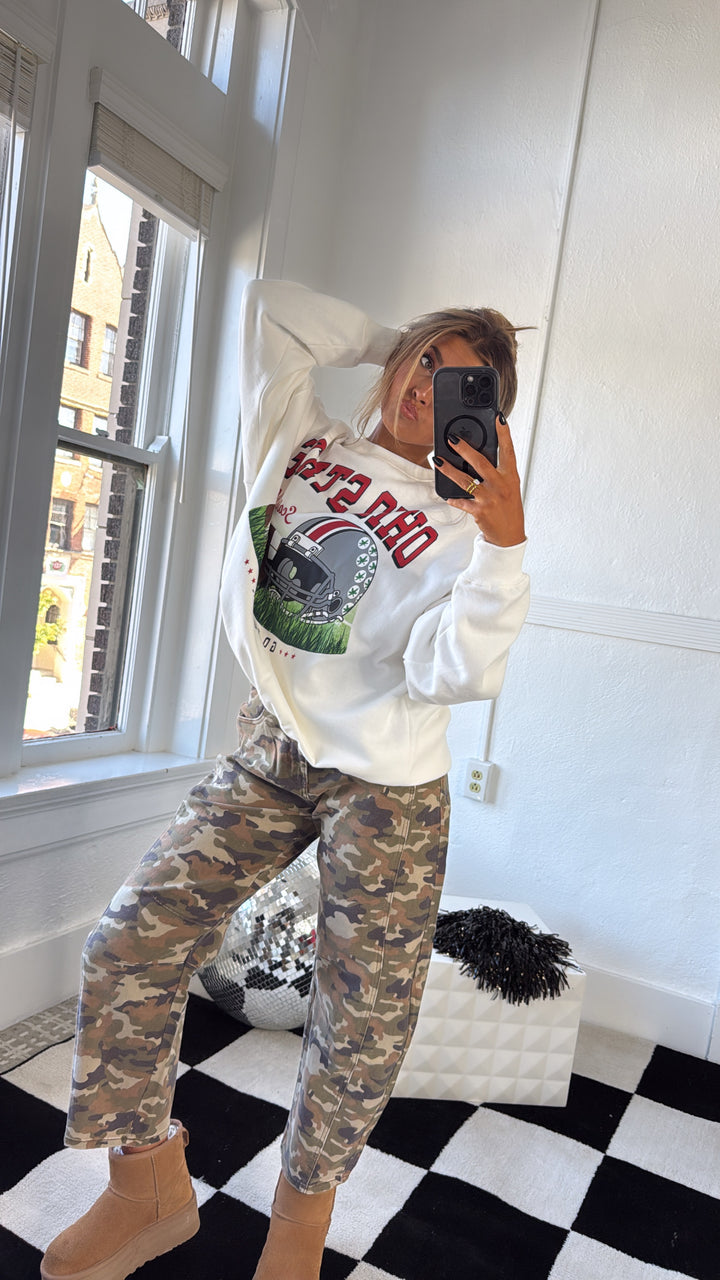 Huddle Up Ohio Crewneck Sweatshirts