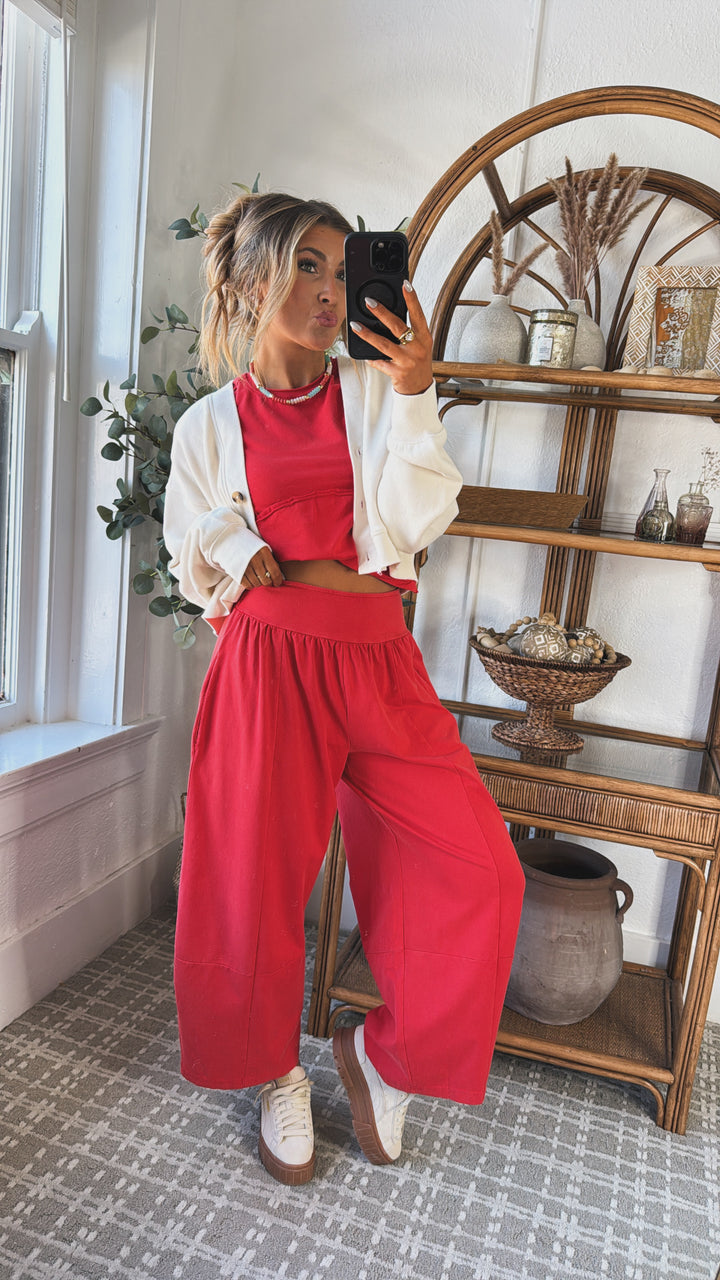 Jetset Lounge Set, Tomato