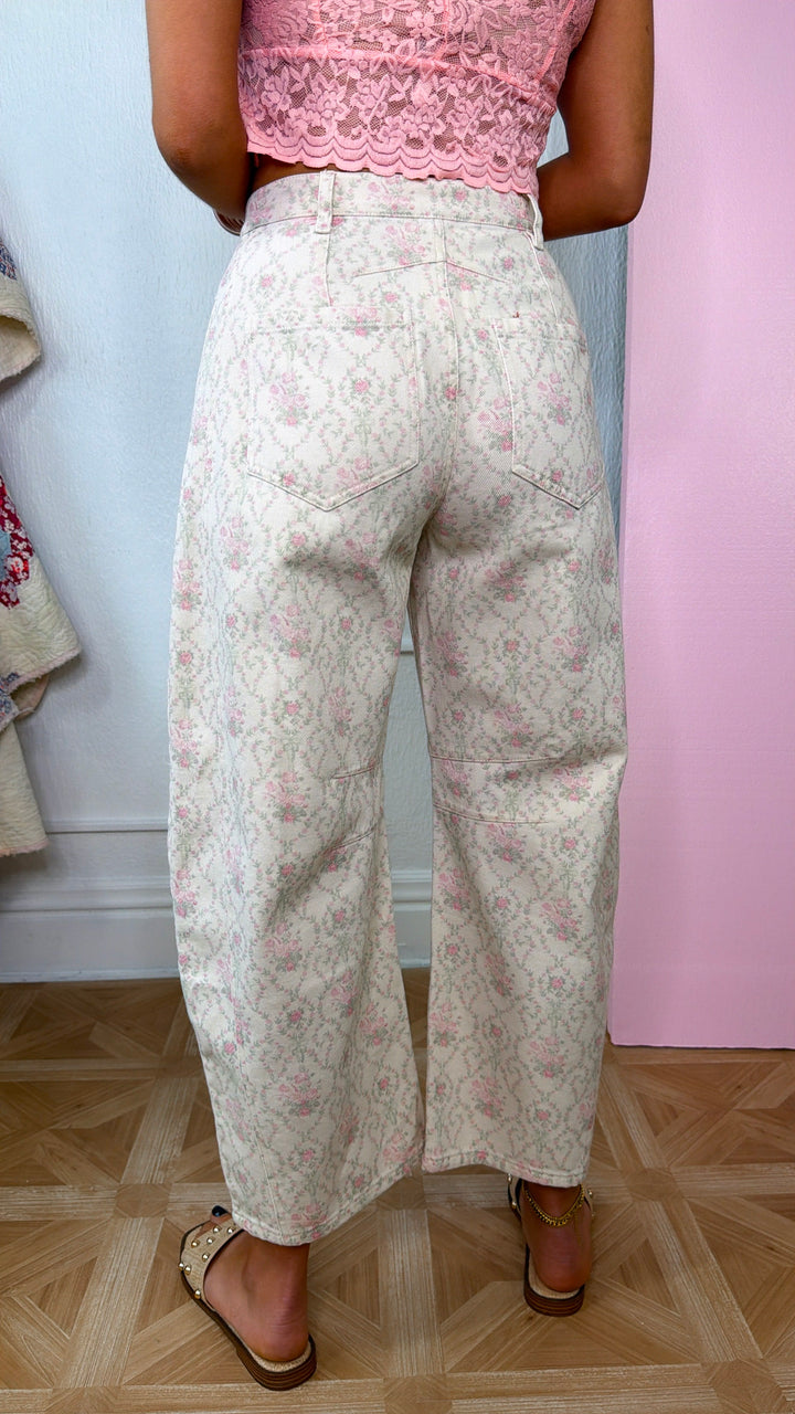 Southern Heirloom Barrels, Ivory/Pink/Green