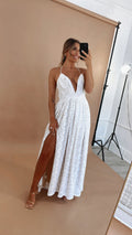 ECB Exclusive: Layla Lace Maxi Dress, White – Everyday Chic Boutique