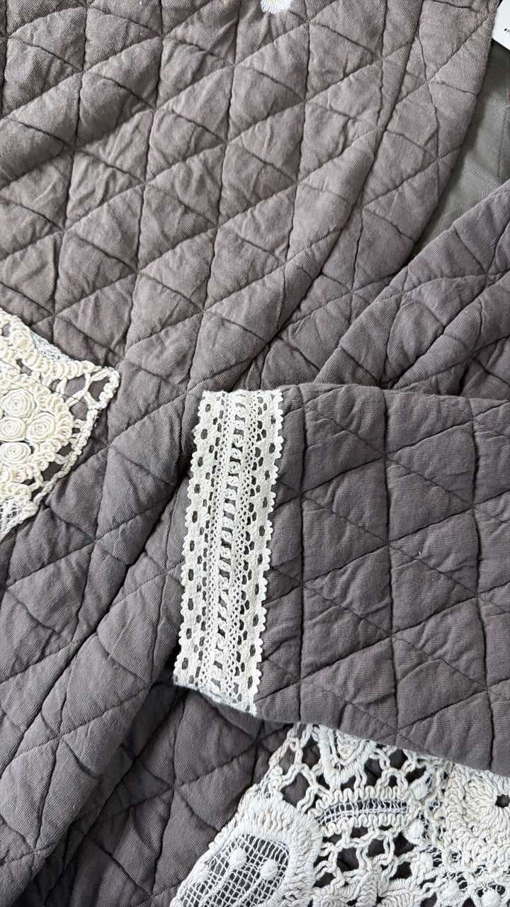 Canyon Quilted Jacket, Charcoal