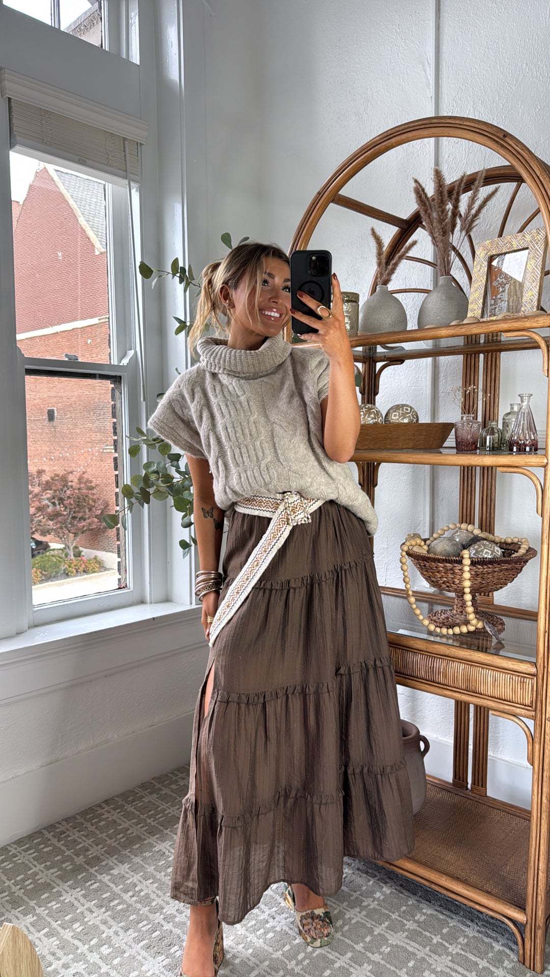 Picture Perfect Maxi Skirt, DK.Brown