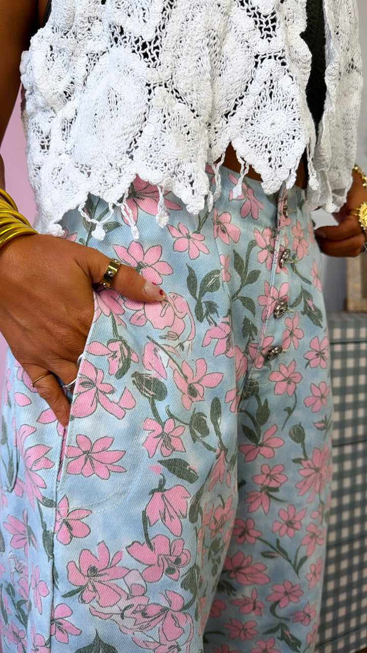 Pearl & Sky Jogger Pants, Sky Multi