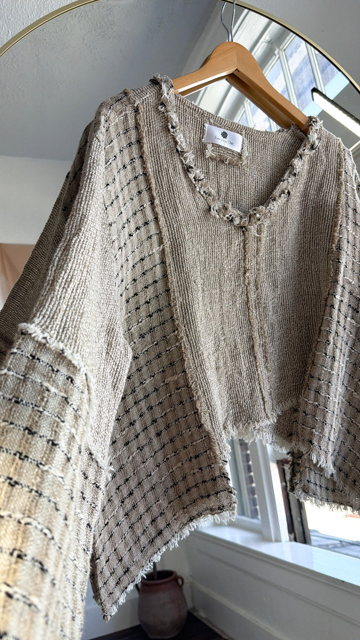 Moldova Linen Top, Mocha