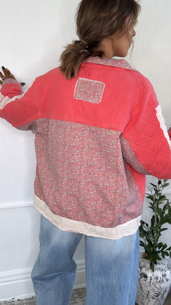 Wildflower Weight Jacket, Coral