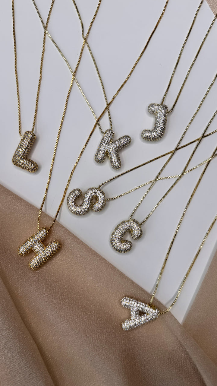 Treasure Jewels: Gold Crystal Balloon Initials