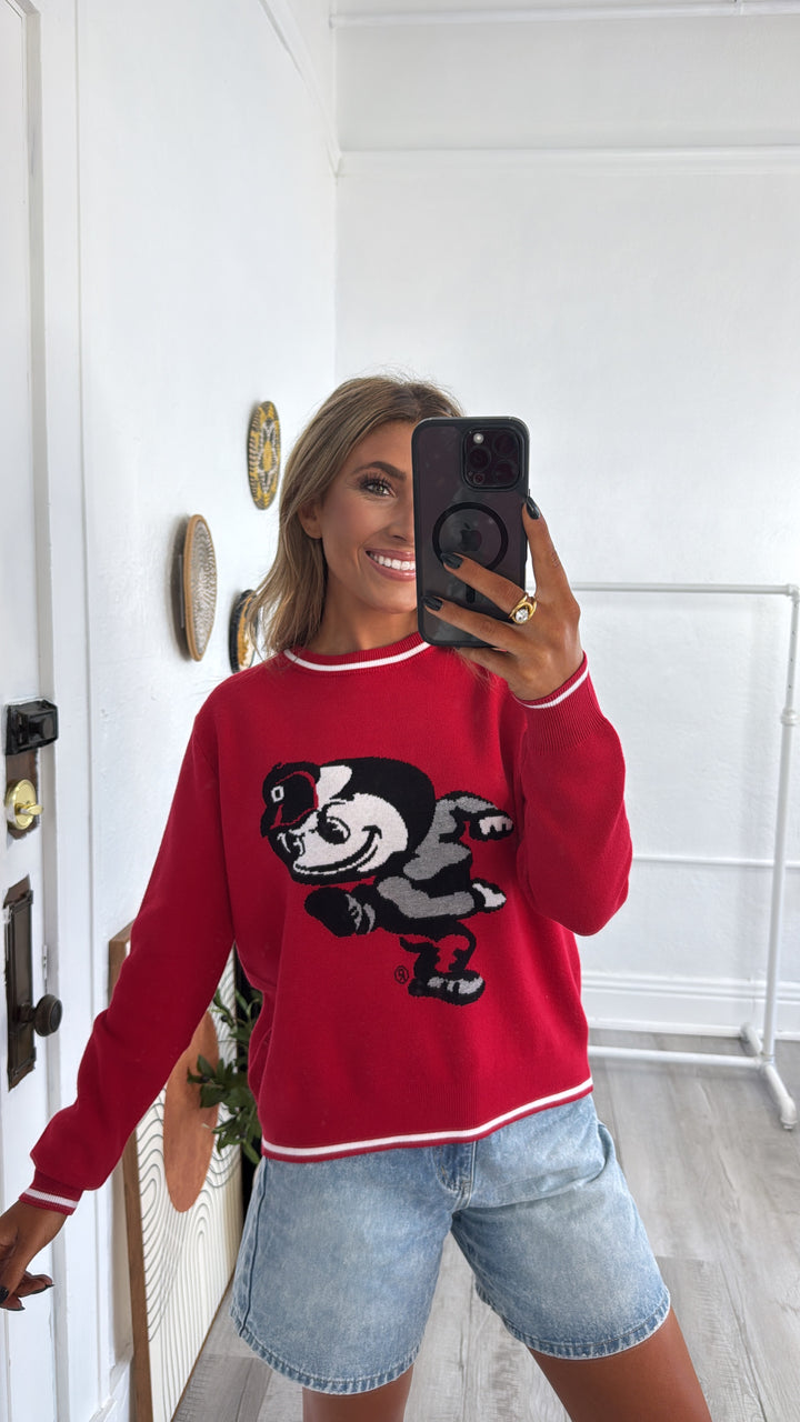 The Man Knit Sweater, Red