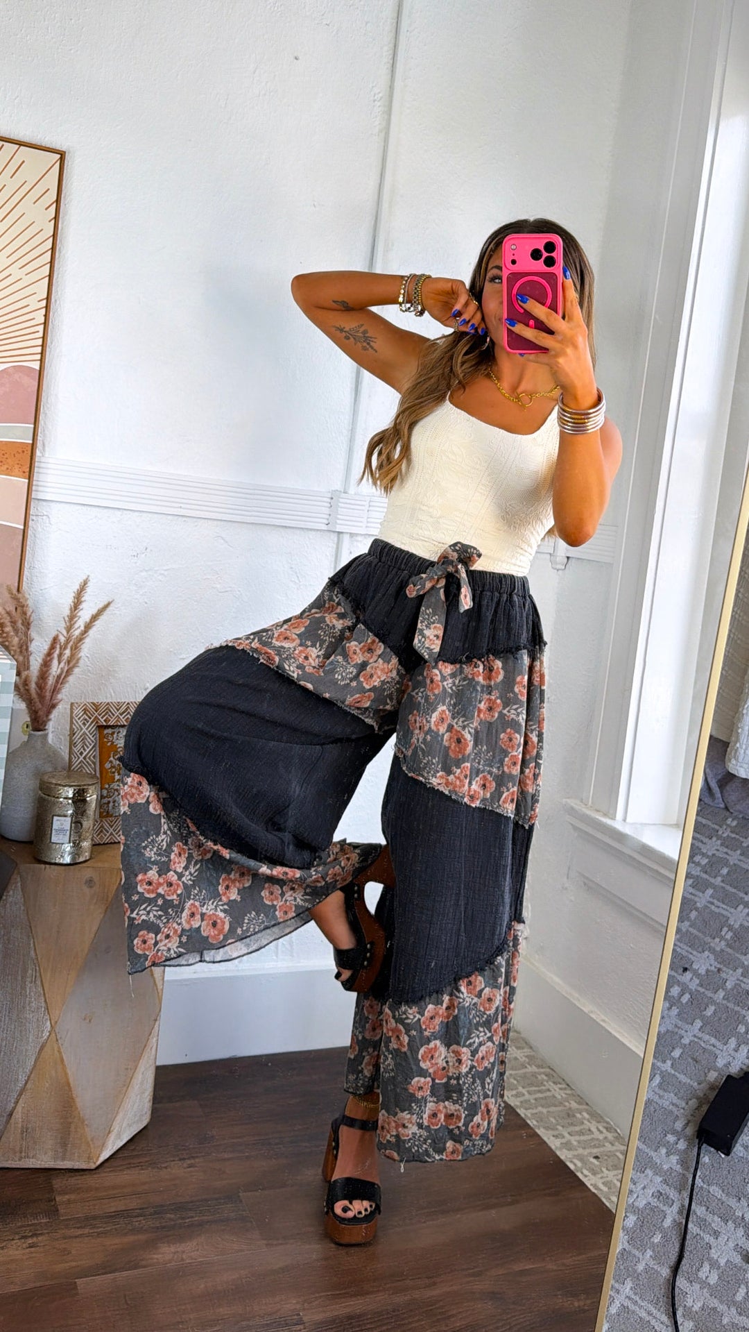 Wildflower Breeze Pant, Black