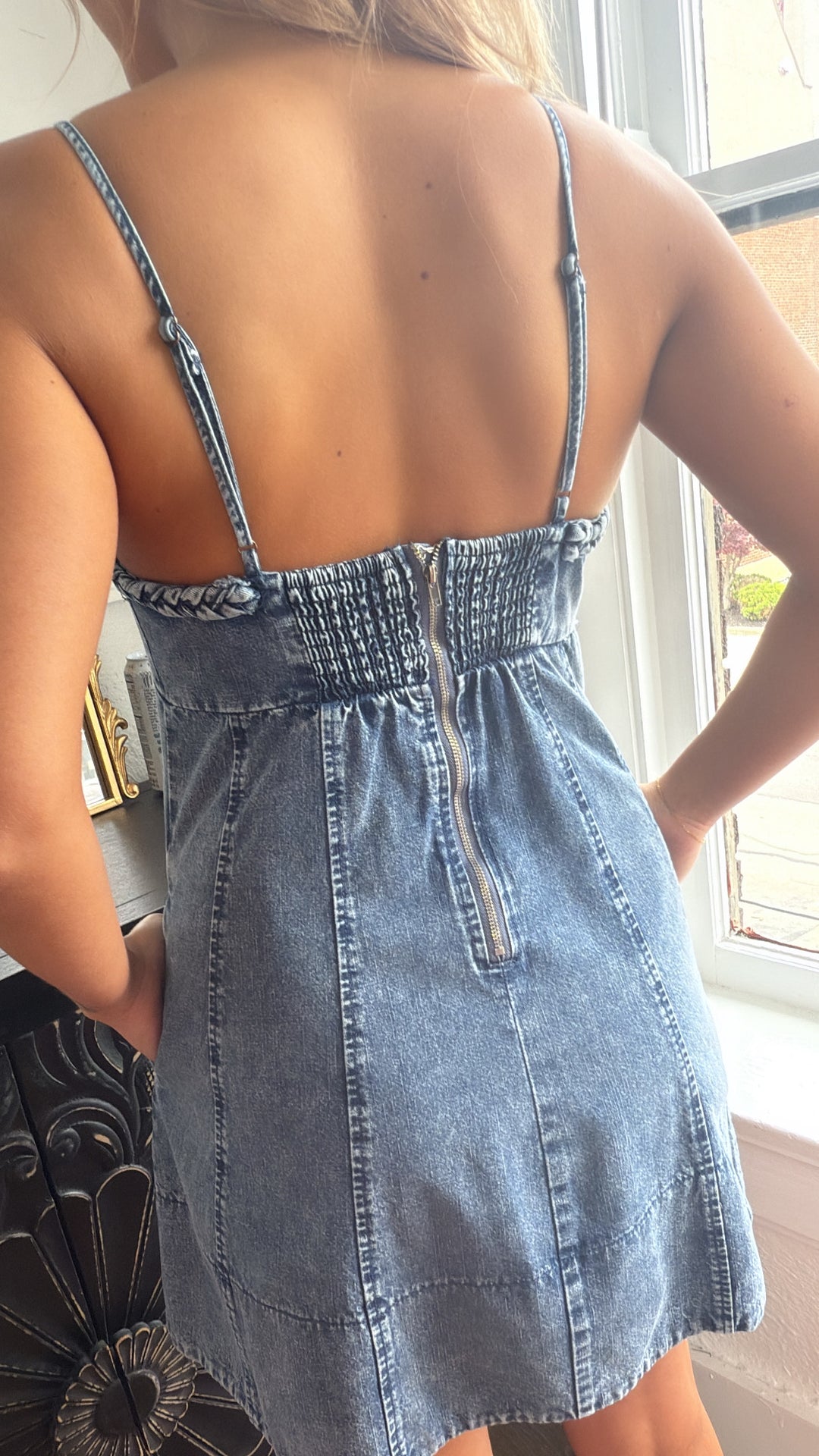 Denim Daze Mini Dress, Denim Small Denim Daze Mini Dress, Denim Small