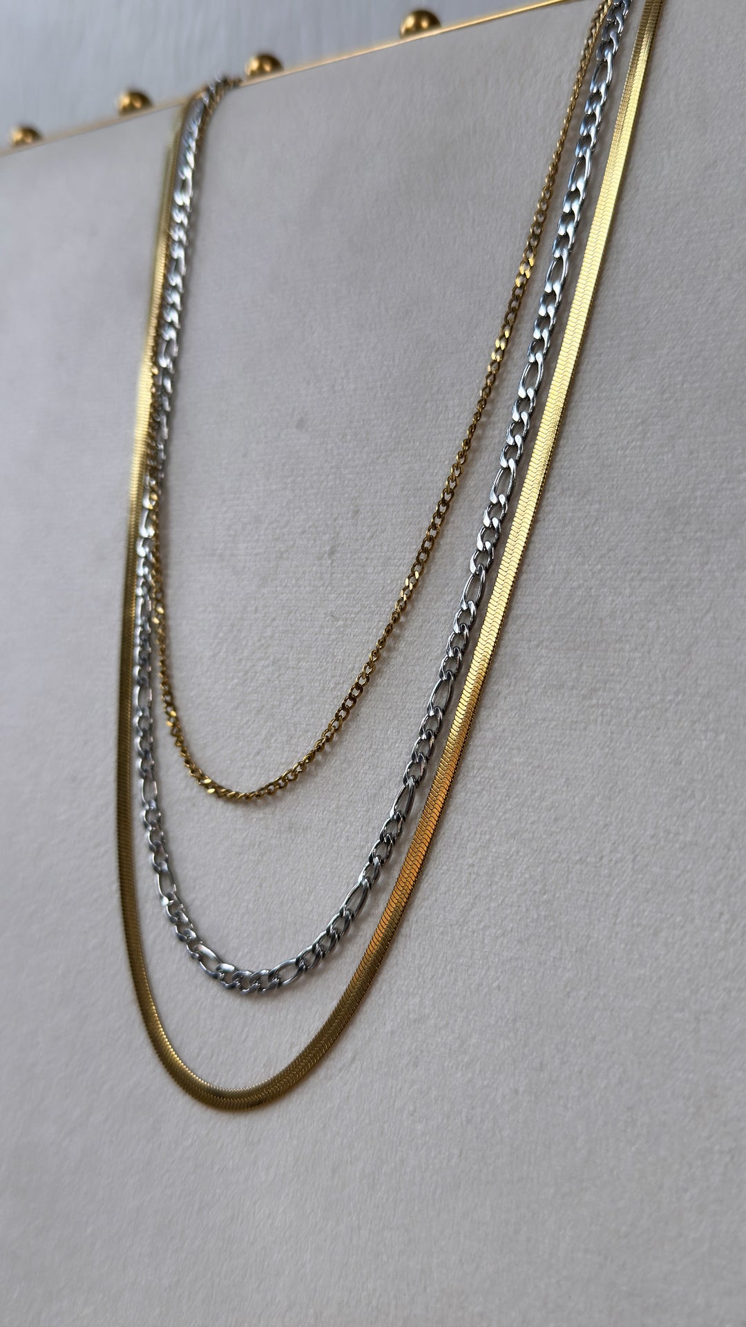 Two Toned Layered Necklace