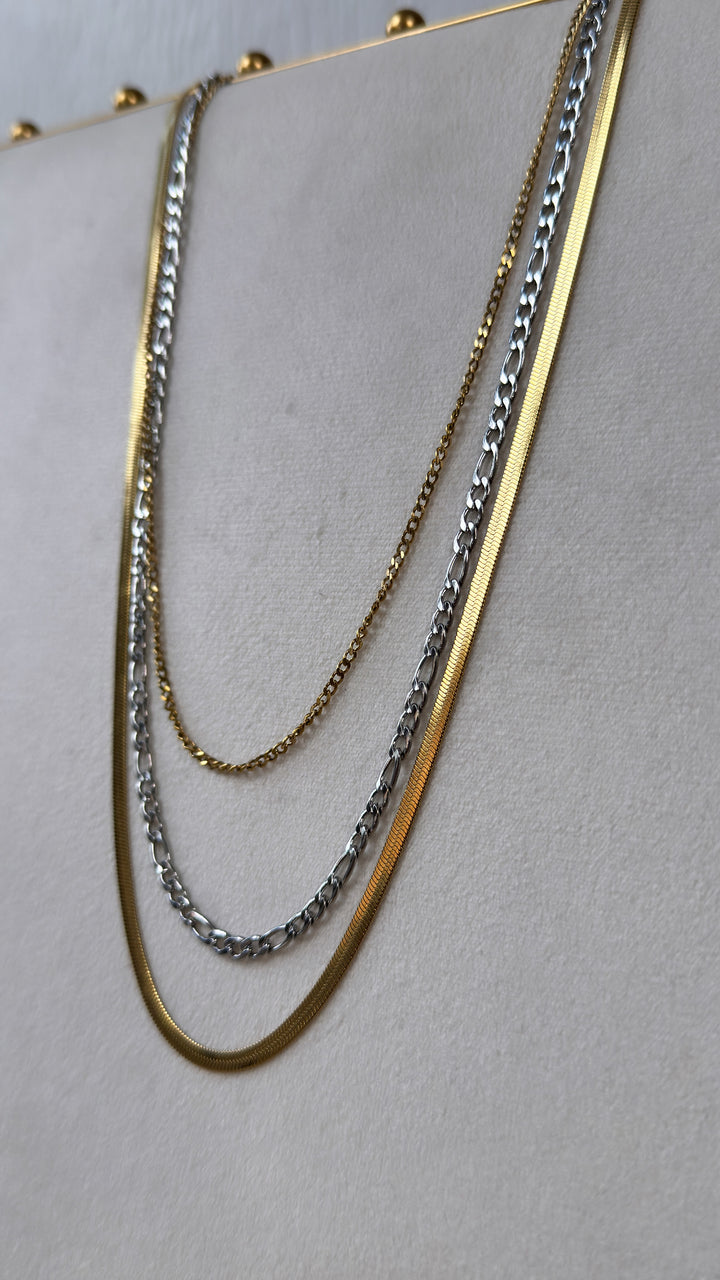 Two Toned Layered Necklace