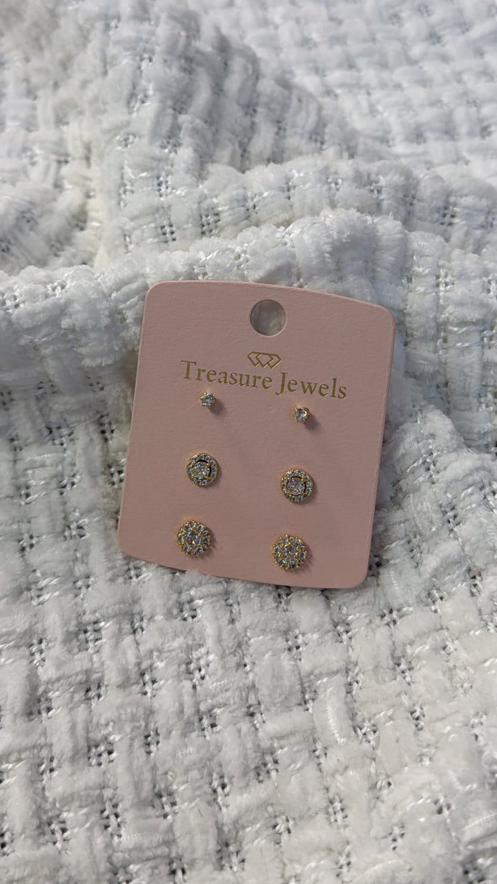 Treasure Jewels: Little Diamond Stud Set