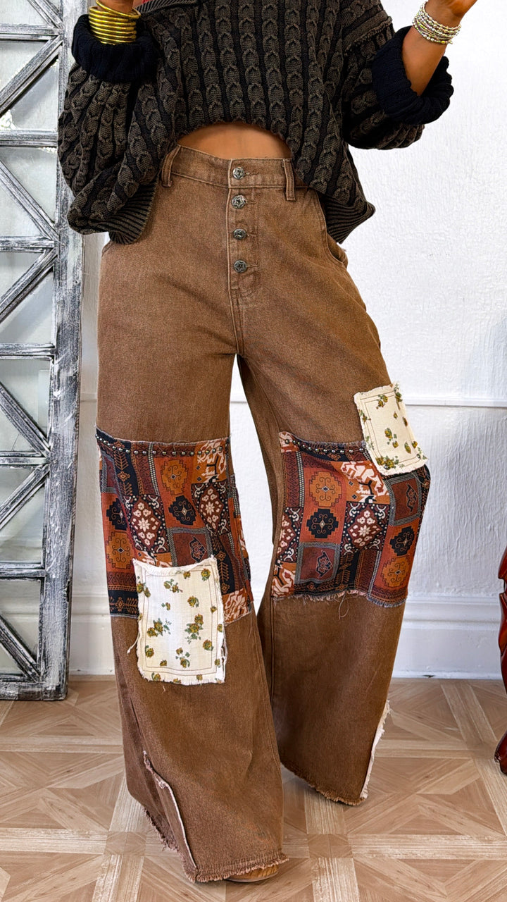 Braxton Patched Pant, Caramel
