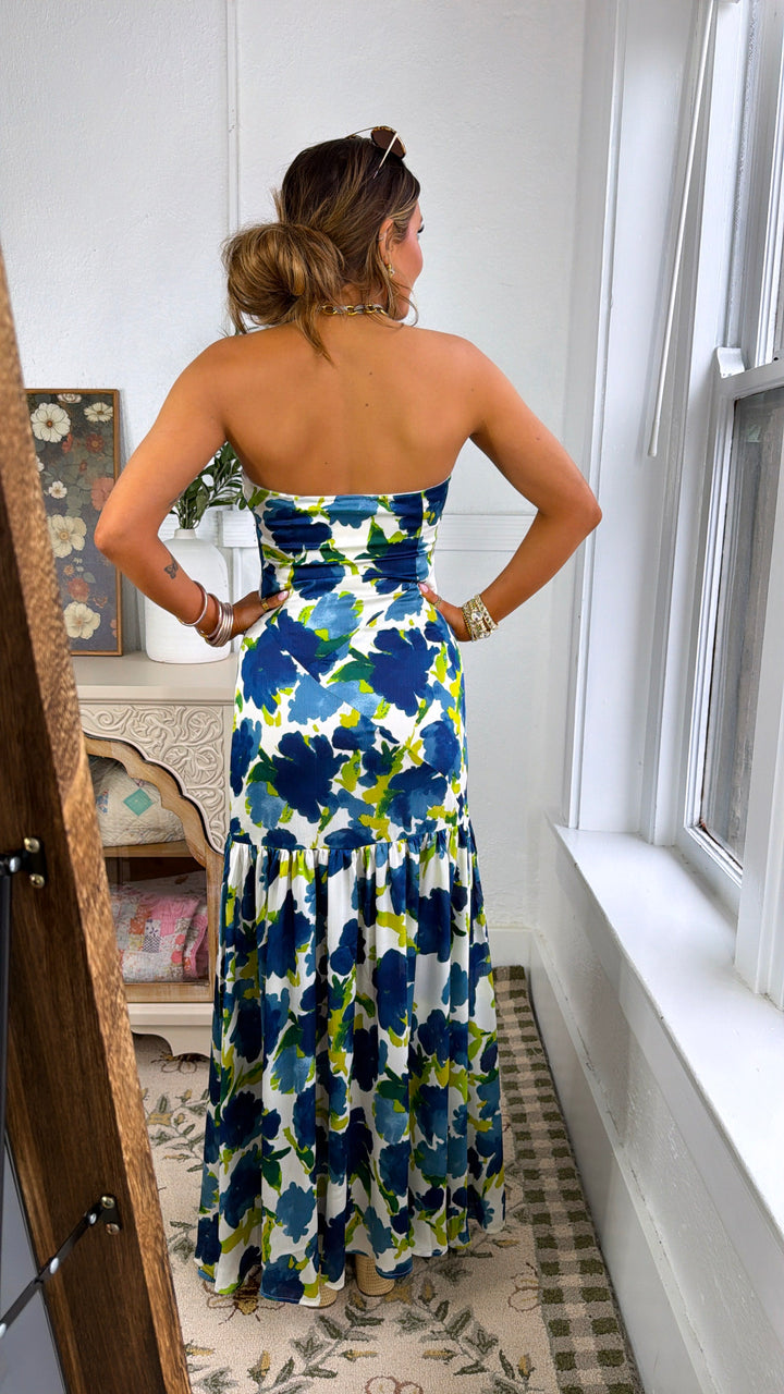 First Bloom Maxi Dress, Blue