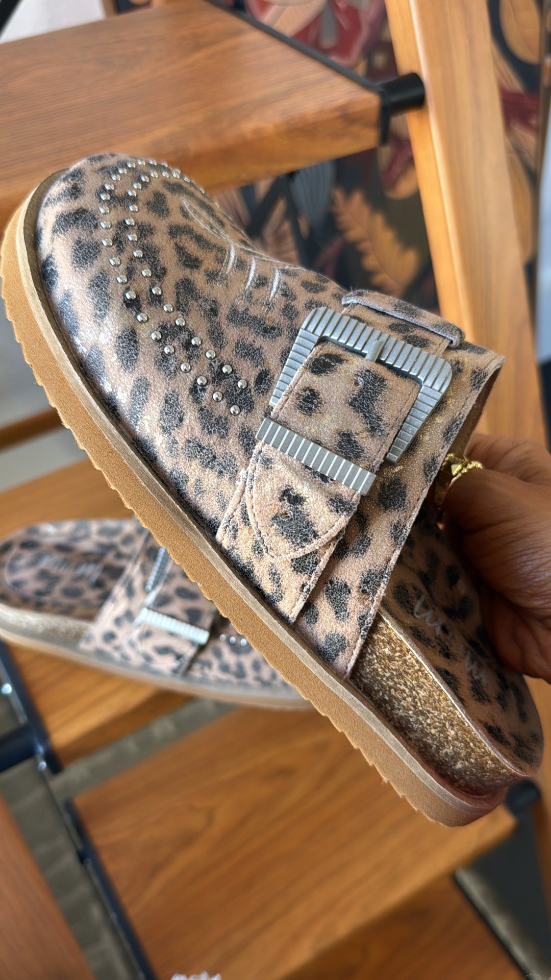 Joleen Studded Clog, Leopard