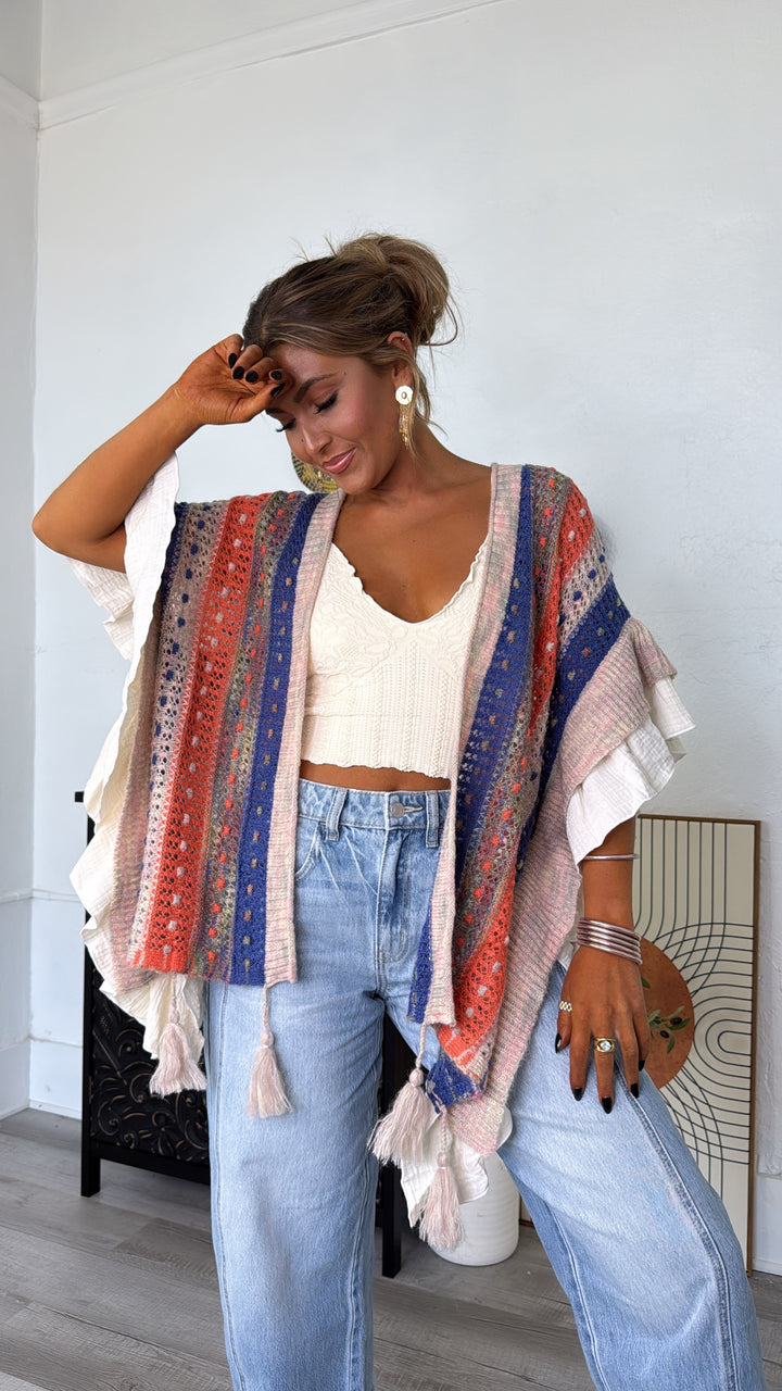 Wild Heart Cardigan, Natural Multi