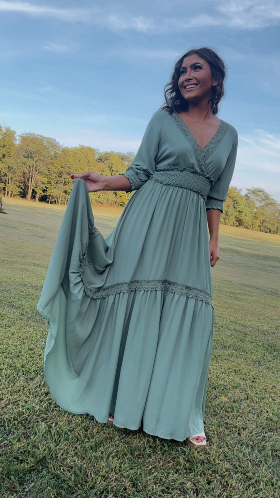Sage Chic Maxi Dress main image 1