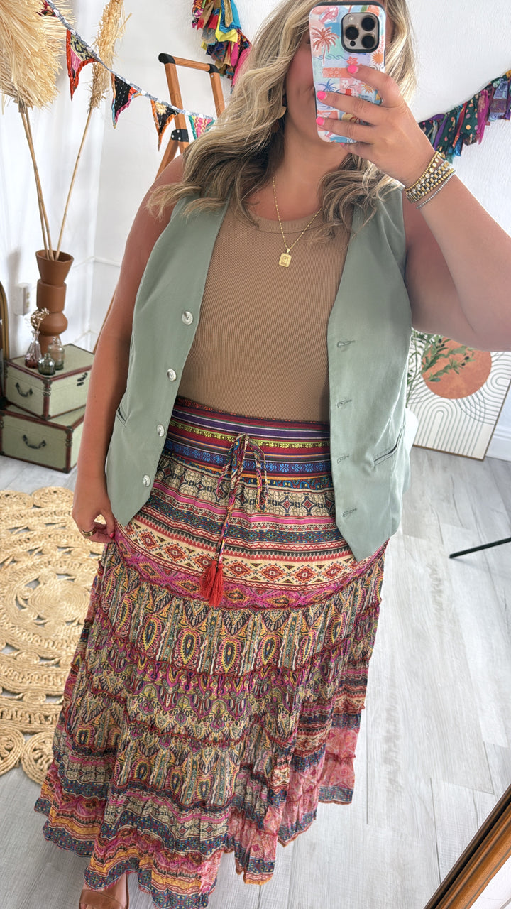 Sunstone Layers Vest, Lt. Olive