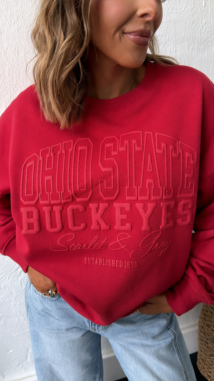 Ohio Crewneck, Red