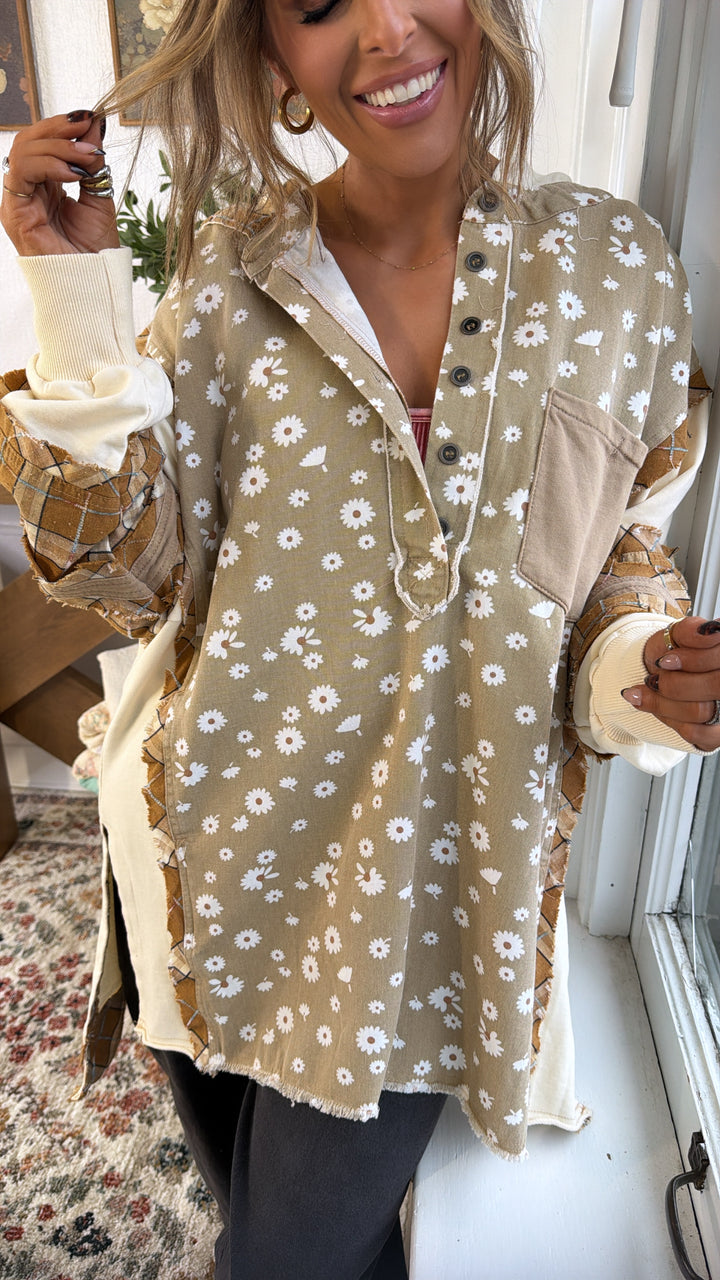 Daisy Lane Oversized Button Up