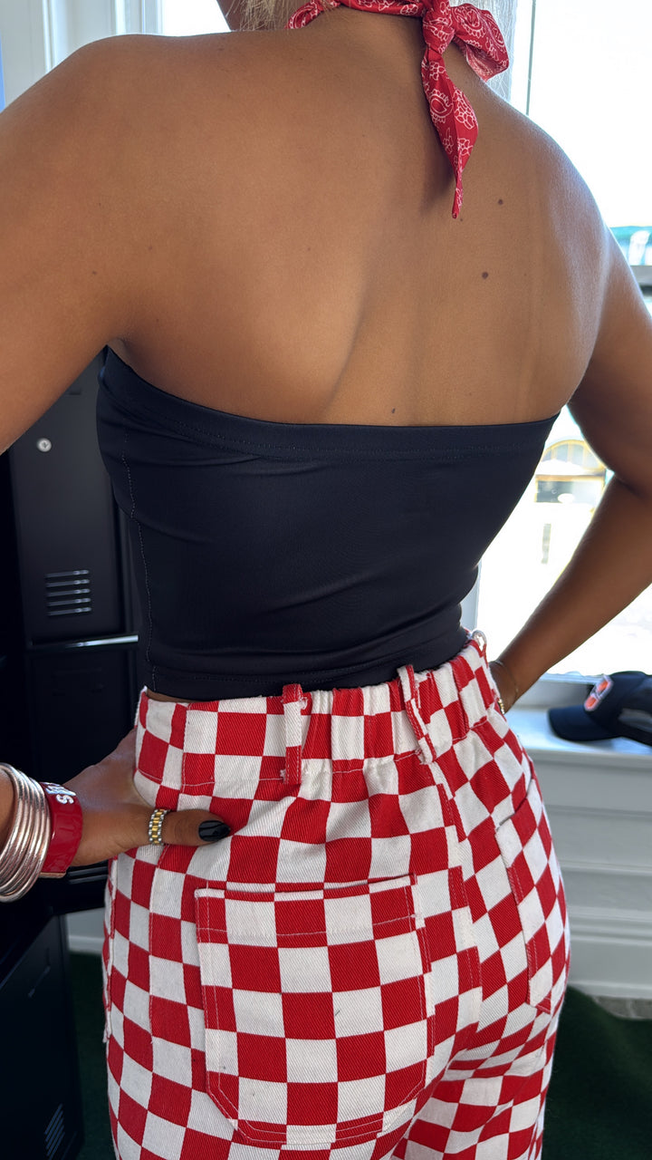 Game Day Ohio Tube Top, Black