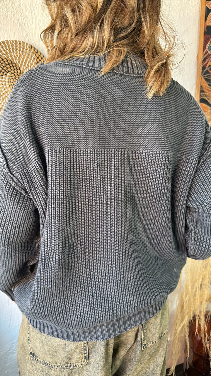 Chill Vibes Pullover Sweater, Midnight