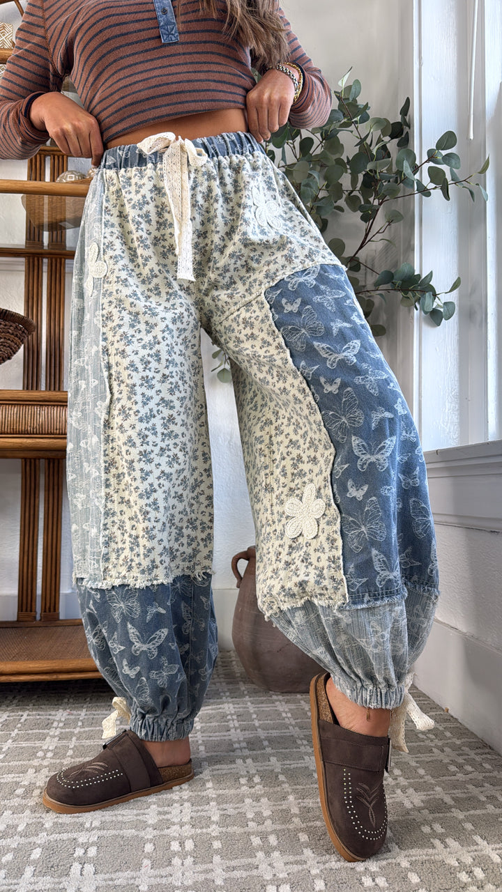 Blue Skies Flutter Jogger, Blue Multi