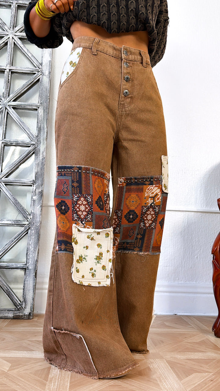 Braxton Patched Pant, Caramel