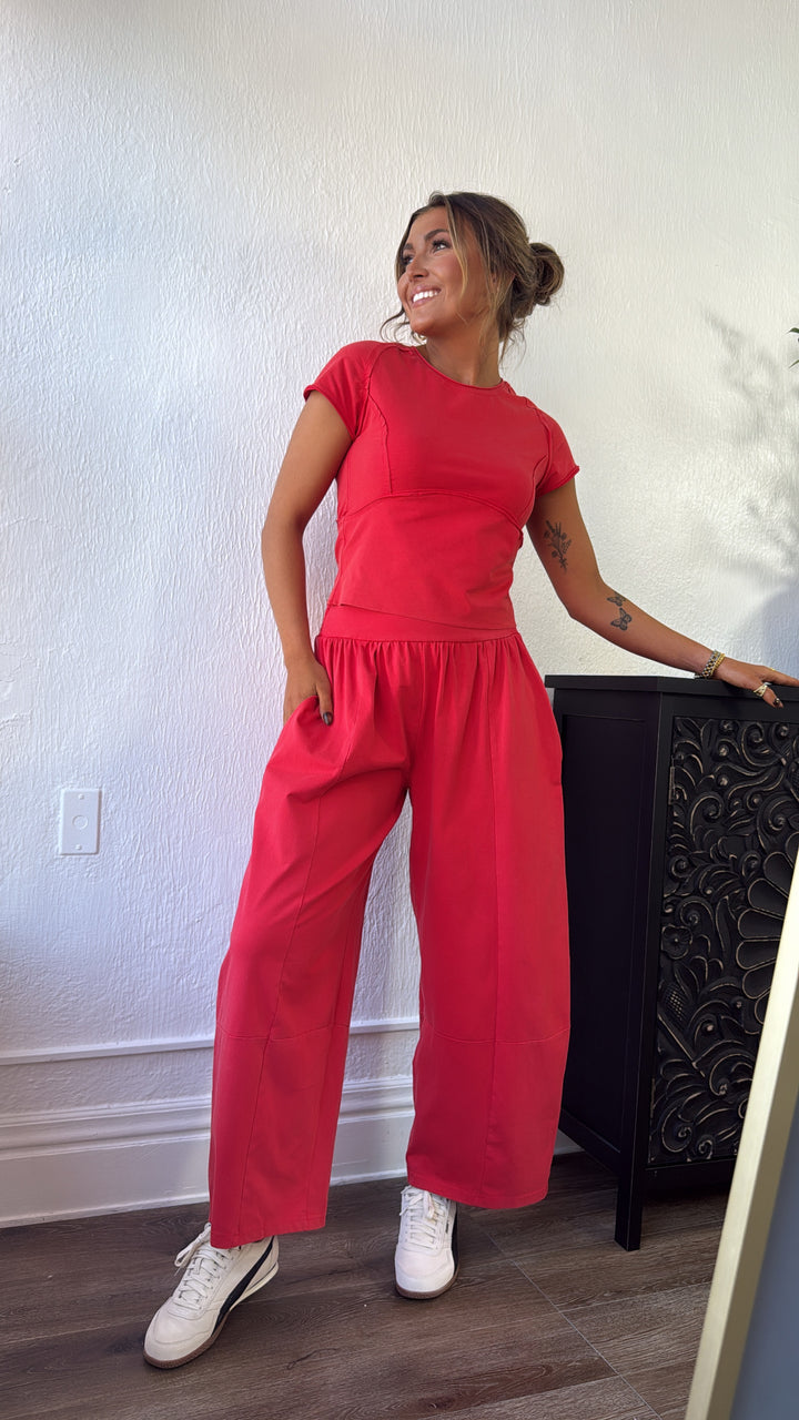 Jetset Lounge Set, Tomato