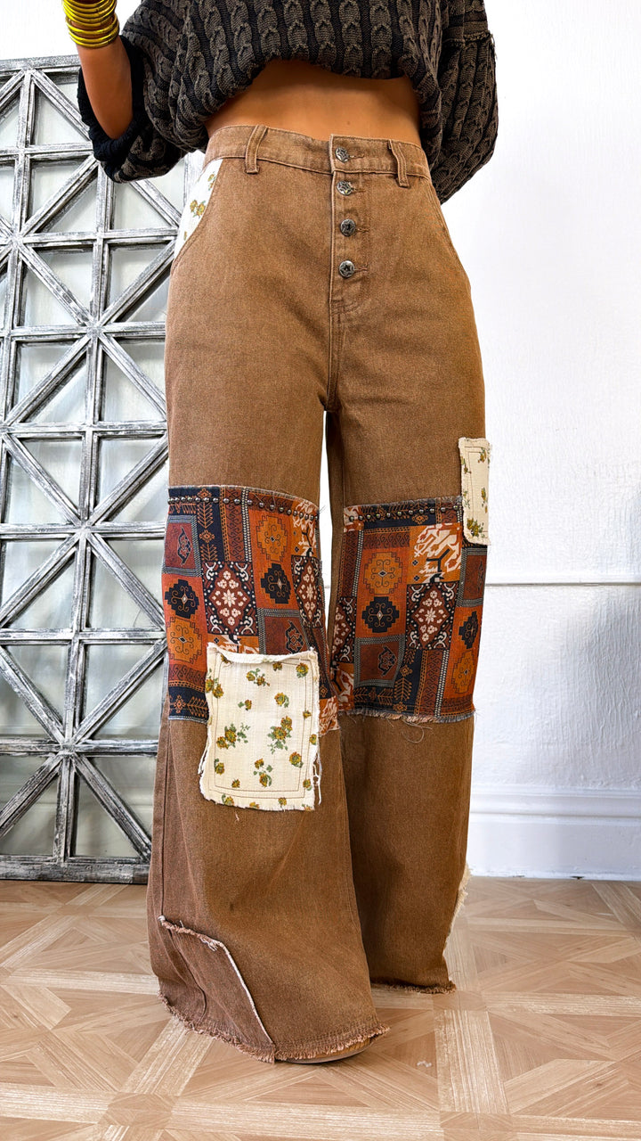 Braxton Patched Pant, Caramel