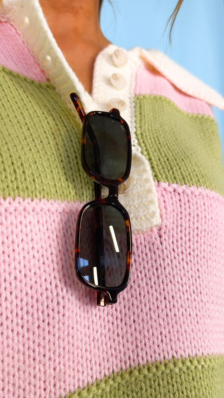 FREYRS: Miki Acetate Rectangular Unisex Sunglasses