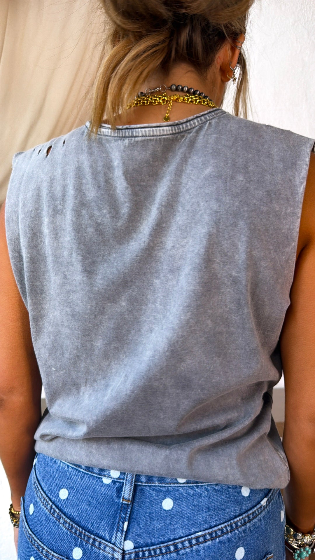 Cowboys Never Die Muscle Tee, Faded Charcoal