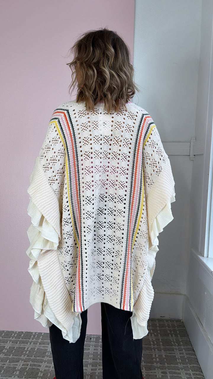 Artsy Aura Knit Cardigan, Natural