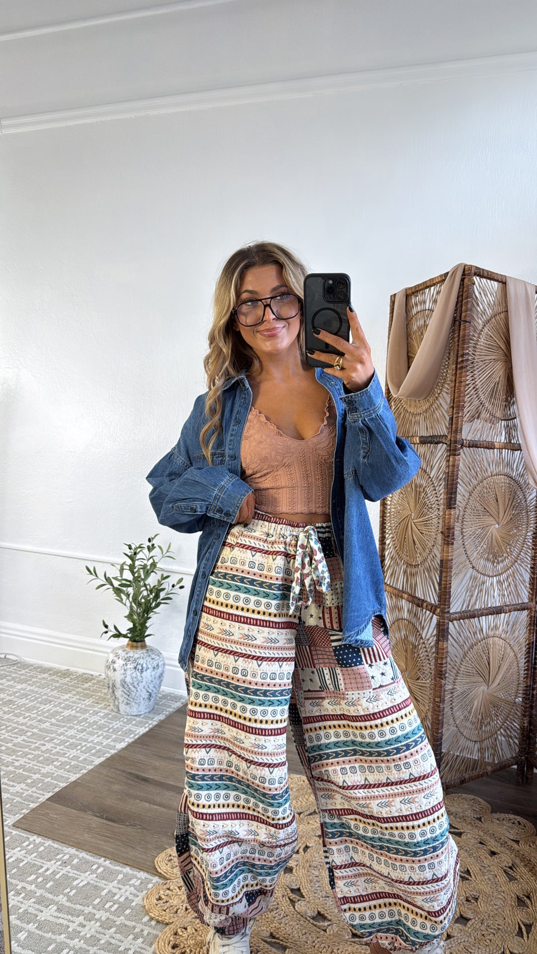 Americana Fields Jogger, Almond/Multi