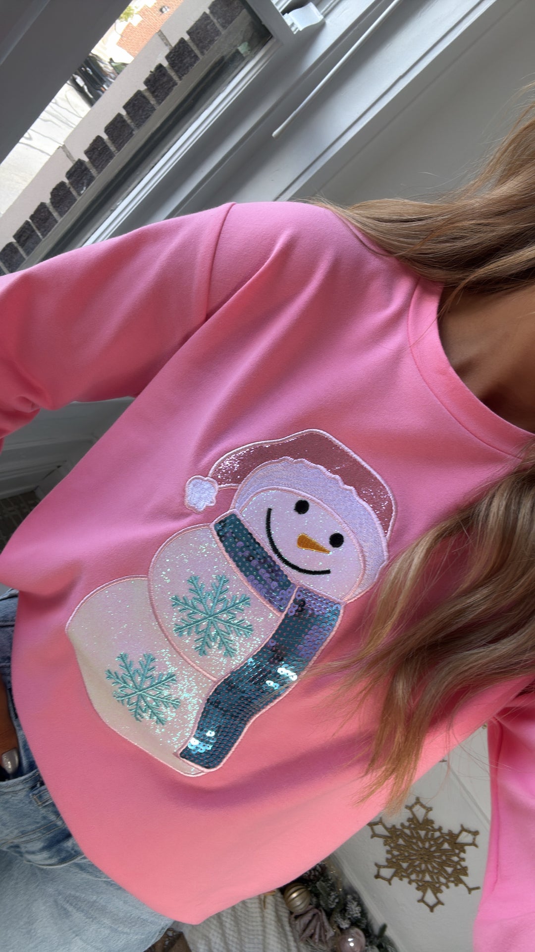 Frosted Sprinkle Sweatshirt, Pink