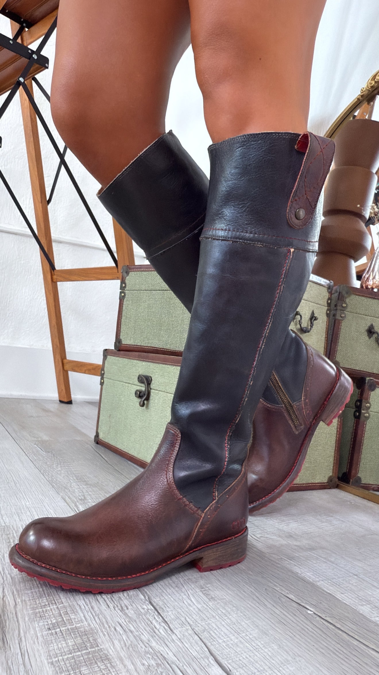 BedStu Jacqueline, Teak Rustic Black Rustic – Everyday Chic Boutique