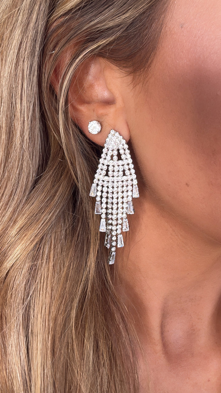 Glisten Babe Dangle Earring, Silver