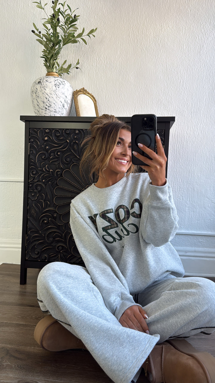 Cozy Club 2 Piece Set, Grey