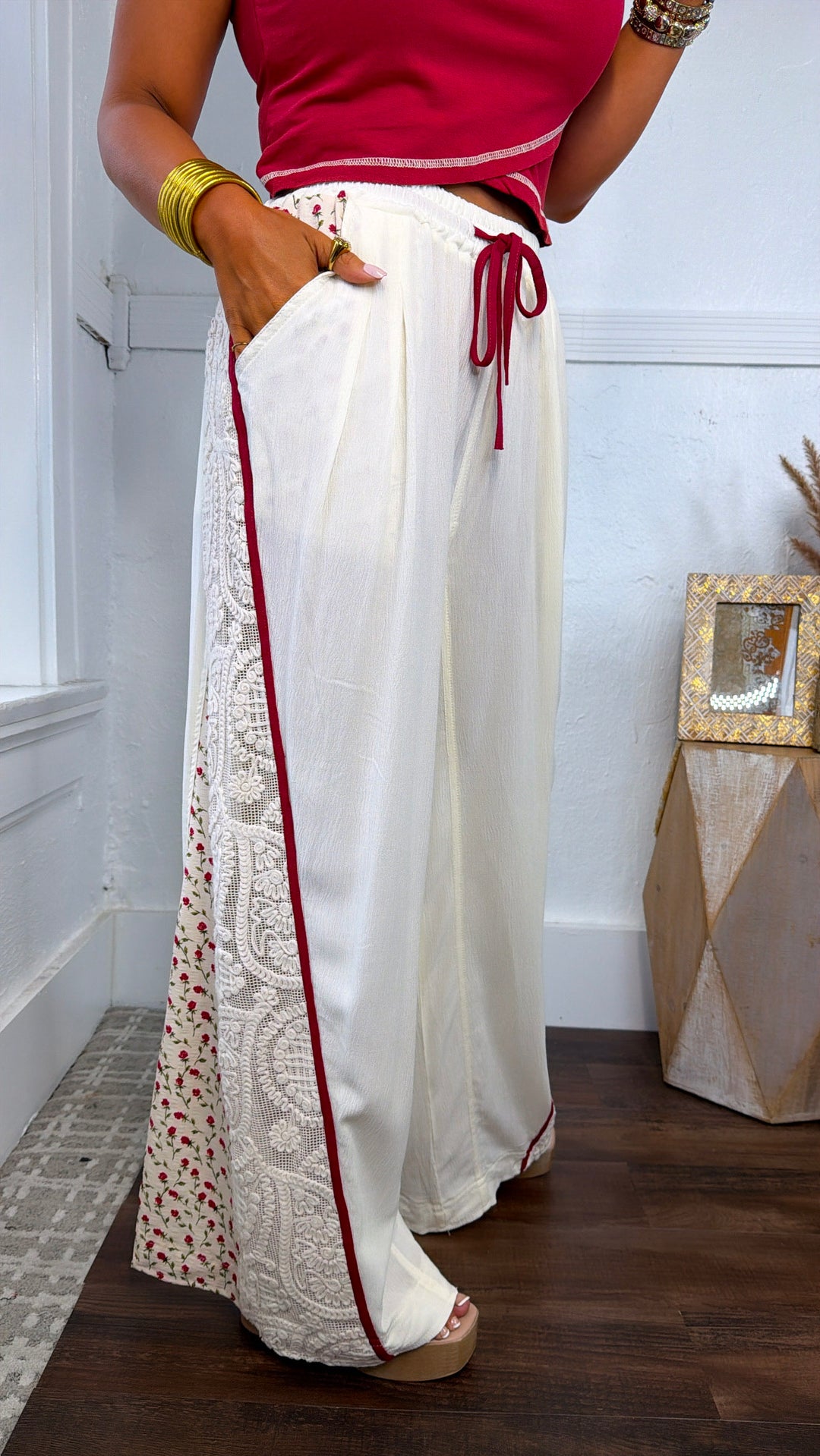 Evening Sol Relaxed Pant, Cream